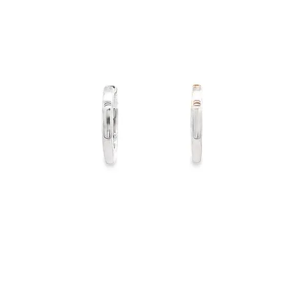 0.38CTW DIAMOND HUGGIE EARRINGS SET IN 14K WHITE GOLD Image 3 Lester Martin Dresher, PA
