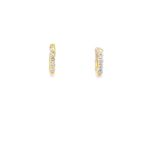 0.30CTW DIAMOND OVAL INSIDE-OUT HOOPS SET IN 14K YELLOW GOLD Lester Martin Dresher, PA