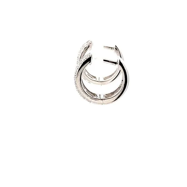 0.40CTW DIAMOND 3 ROW HUGGIE EARRINGS Image 2 Lester Martin Dresher, PA