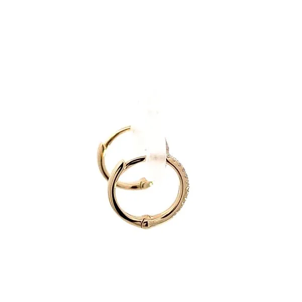 0.09CT DIAMOND SMALL HUGGIE EARRINGS