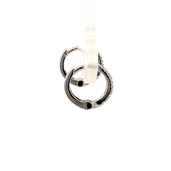0.06CT DIAMOND SMALL HUGGIE EARRINGS