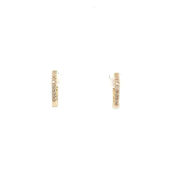 0.06CT DIAMOND SMALL HUGGIE EARRINGS Lester Martin Dresher, PA