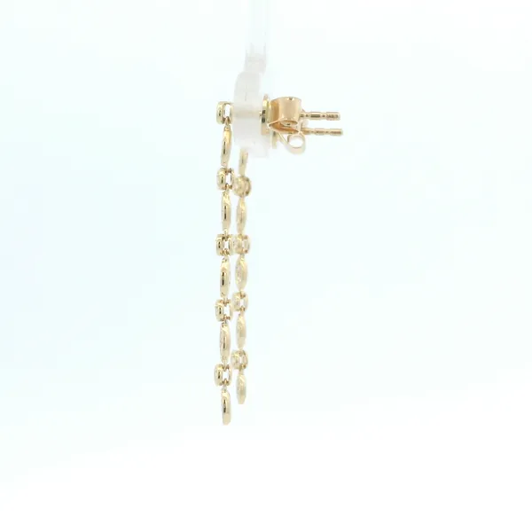 18K .40CTW DIAMOND DROP LINE EARRINGS Image 2 Lester Martin Dresher, PA