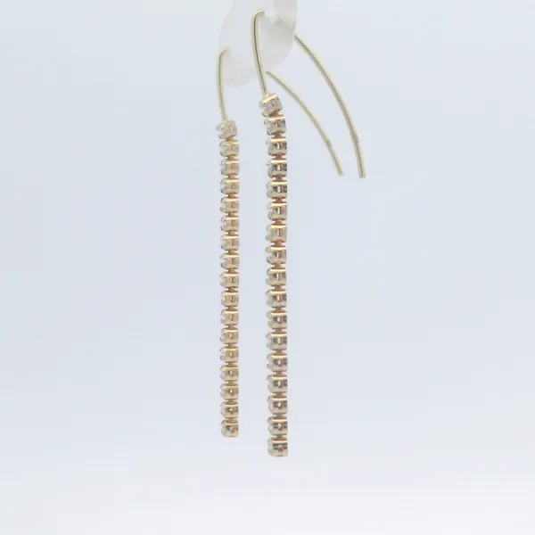 0.61CTW DIAMOND LINE FISH-HOOK EARRINGS Image 2 Lester Martin Dresher, PA