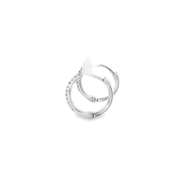 0.09CT DIAMOND SMALL HUGGIE EARRINGS Image 2 Lester Martin Dresher, PA