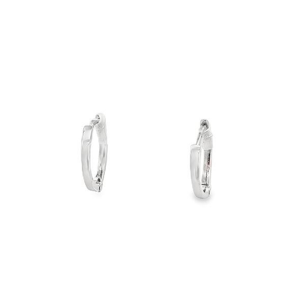 0.09CT DIAMOND SMALL HUGGIE EARRINGS Image 3 Lester Martin Dresher, PA