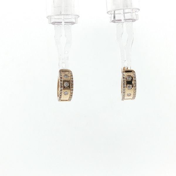0.30CTW DIAMOND HUGGIE EARRINGS SET IN 14K YELLOW GOLD Lester Martin Dresher, PA