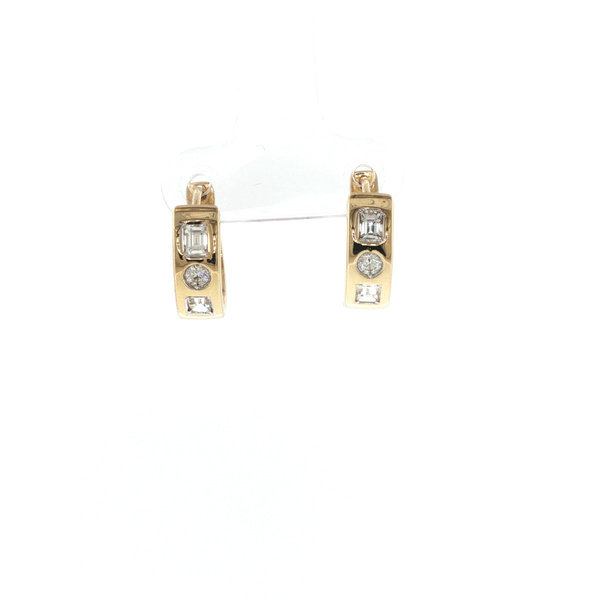 0.44CCTW DIAMOND HUGGIE EARRINGS Lester Martin Dresher, PA
