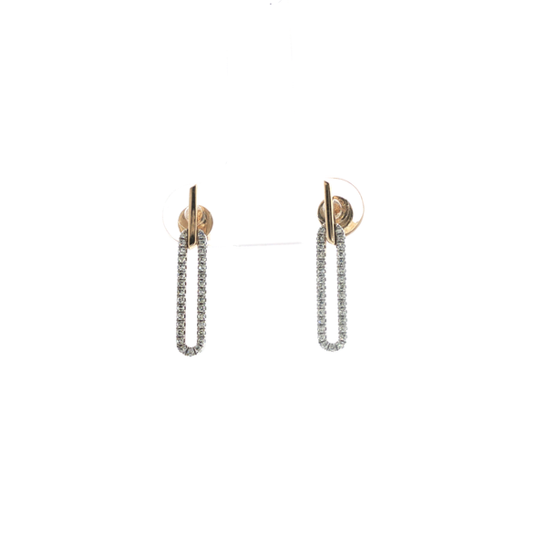 0.17CTW DIAMOND PAPERCLIP EARRINGS Lester Martin Dresher, PA