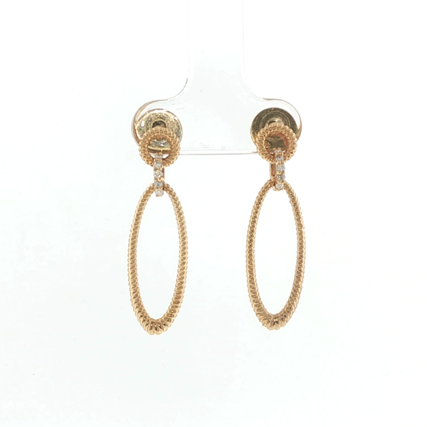 DIAMOND AND GOLD EARRINGS Lester Martin Dresher, PA
