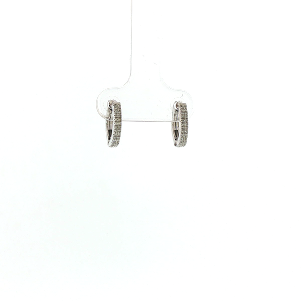 DIAMOND HUGGIE EARRINGS Lester Martin Dresher, PA