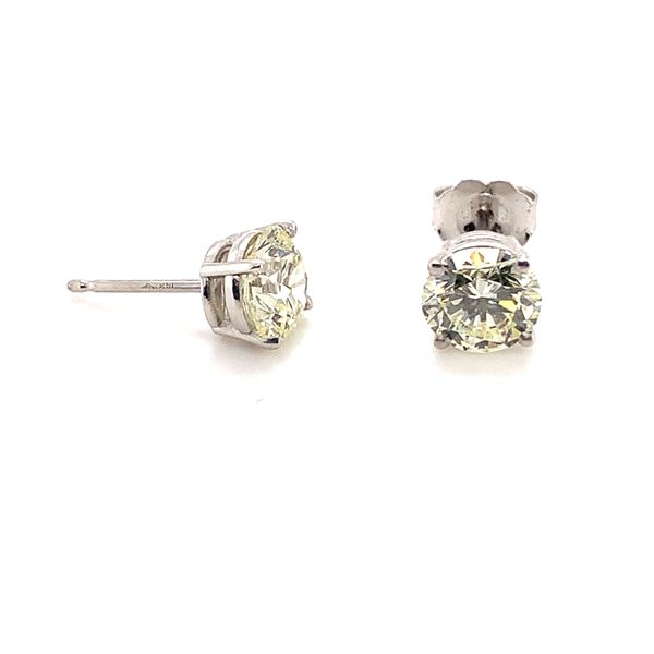 2.03CTW VS  RB DIAMOND STUD EARRINGS Lester Martin Dresher, PA