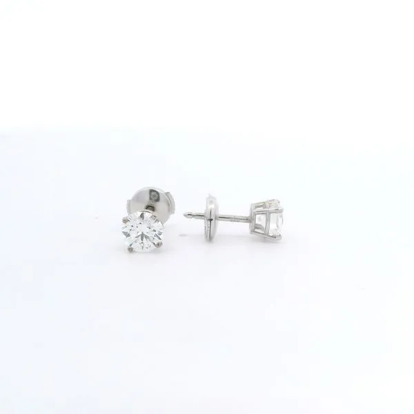 Lab-Grown Diamond Stud Earrings in 14K White Gold