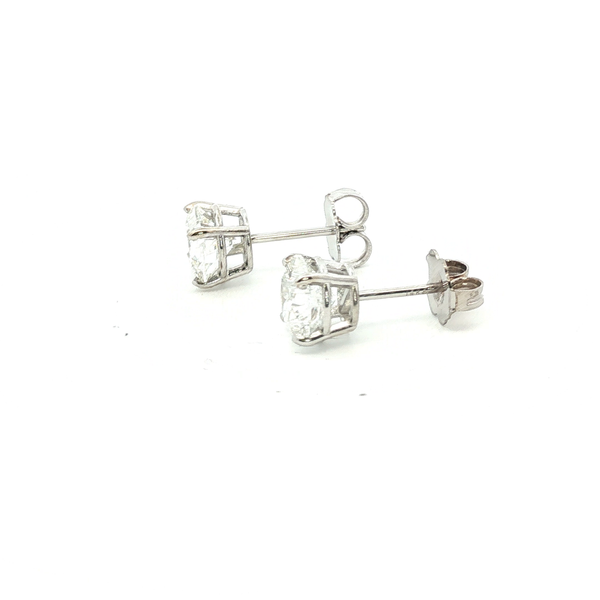 2.CT TW Lab-Grown Diamond Stud Earrings in 14K White Gold Image 2 Lester Martin Dresher, PA