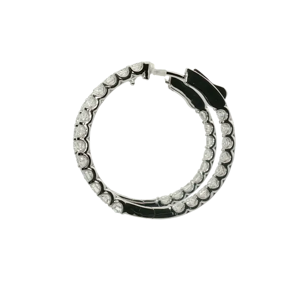 3.01CT TW LAB GROWN DIAMOND INSIDE-OUT HOOP EARRINGS Image 2 Lester Martin Dresher, PA