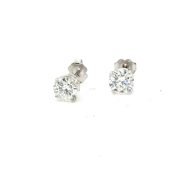 2.CT TW Lab-Grown Diamond Stud Earrings in 14K White Gold Lester Martin Dresher, PA