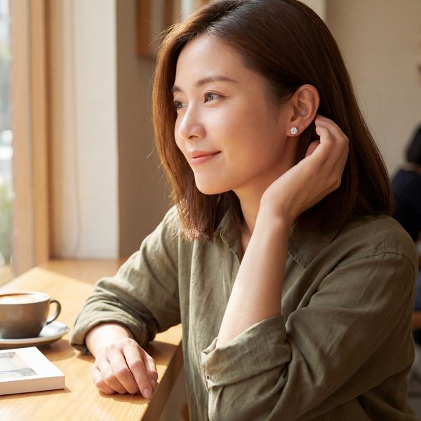 2.CT TW Lab-Grown Diamond Stud Earrings in 14K White Gold Image 2 Lester Martin Dresher, PA