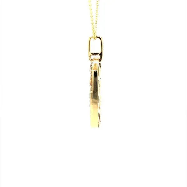 2.53CTW  CONFETTI FANCY COLOR DIAMOND DOGTAG NECKLACE