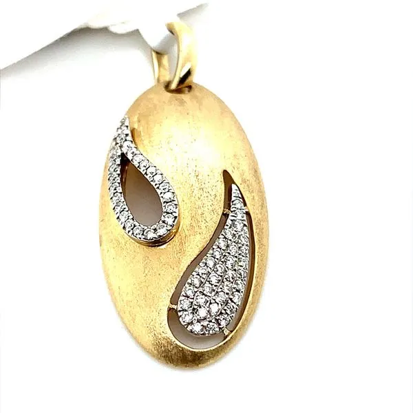 0.17CT DIAMOND TWO-TONE OVAL PENDANT similar item image