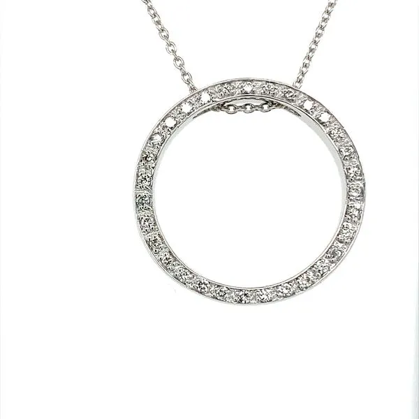 0.32CT OPEN CIRCLE DIAMOND PENDANT Lester Martin Dresher, PA