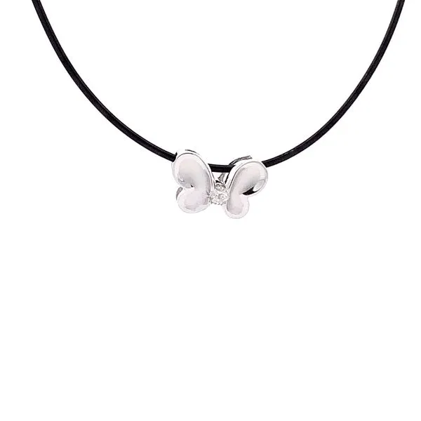 0.05CT BUTTERFLY PENDANT Lester Martin Dresher, PA