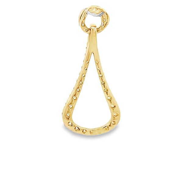 0.80CTW DIAMOND OPEN CIRCLE WITH ENTWINED TEARDROP PENDANT Image 3 Lester Martin Dresher, PA