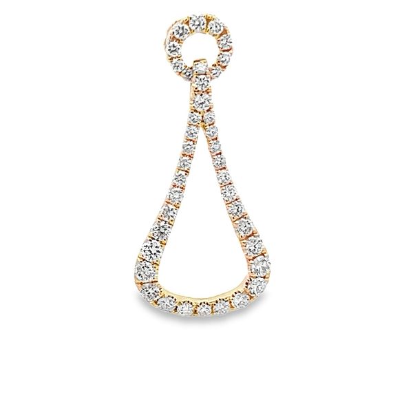 0.80CTW DIAMOND OPEN CIRCLE WITH ENTWINED TEARDROP PENDANT Lester Martin Dresher, PA