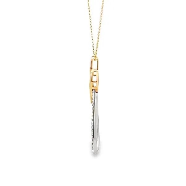 0.20CTW DIAMOND TEARDROP PENDANT Image 2 Lester Martin Dresher, PA