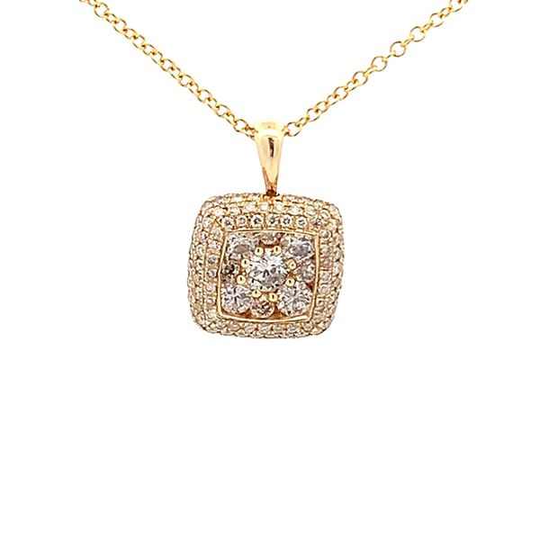 0.98CTW DIAMOND CLUSTER PENDANT Lester Martin Dresher, PA