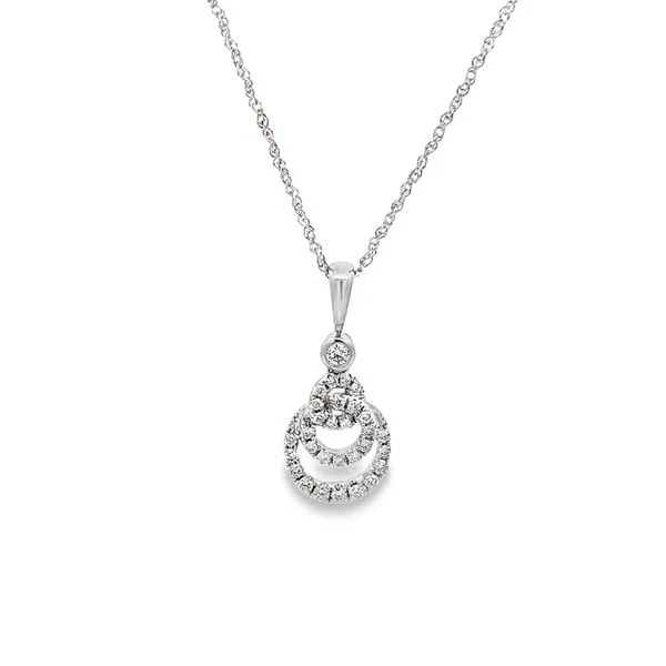2.04CTW DIAMOND ENTWINED CIRCLE PENDANT Lester Martin Dresher, PA