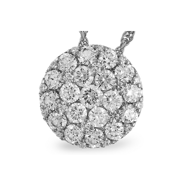 1.50CTW DIAMOND CLUSTER SLIDE PENDANT Lester Martin Dresher, PA