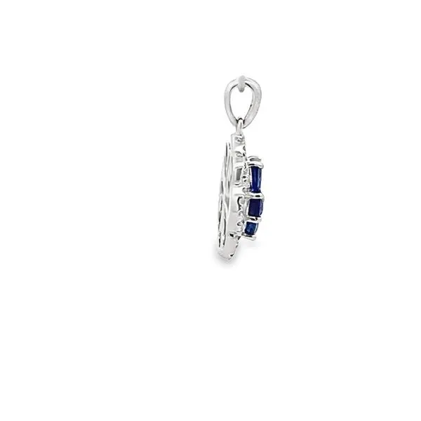 1.26CTW SAPPHIRE AND 0.22CTW DIAMOND PENDANT Image 2 Lester Martin Dresher, PA