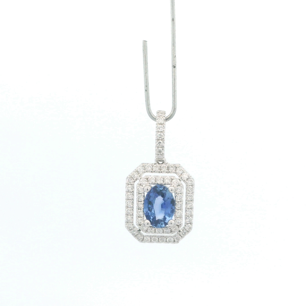 0.76CT SAPPHIRE PENDANT Lester Martin Dresher, PA