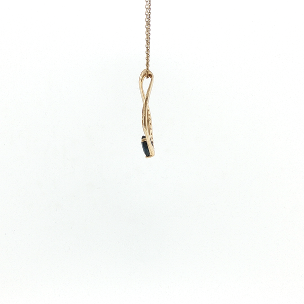 SAPPHIRE AND DIAMOND PENDANT Image 2 Lester Martin Dresher, PA