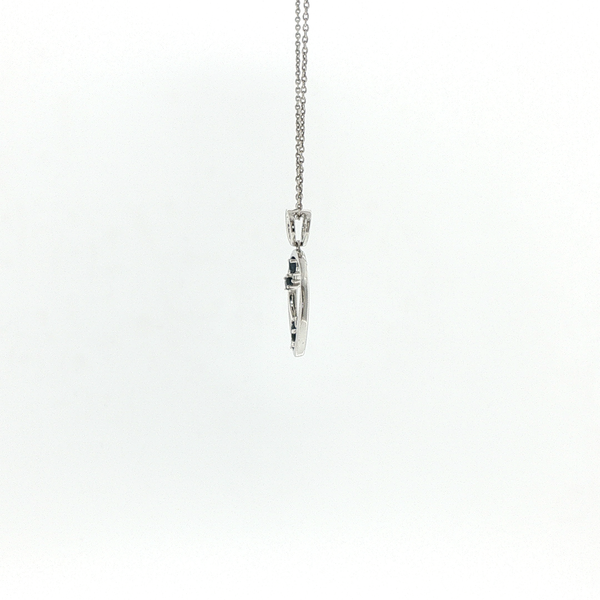 SAPPHIRE AND DIAMOND PENDANT Image 2 Lester Martin Dresher, PA