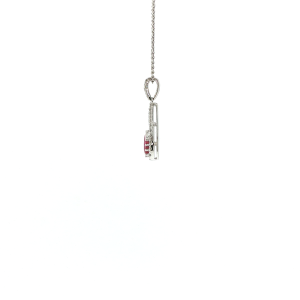 RUBY AND DIAMOND PENDANT Image 2 Lester Martin Dresher, PA