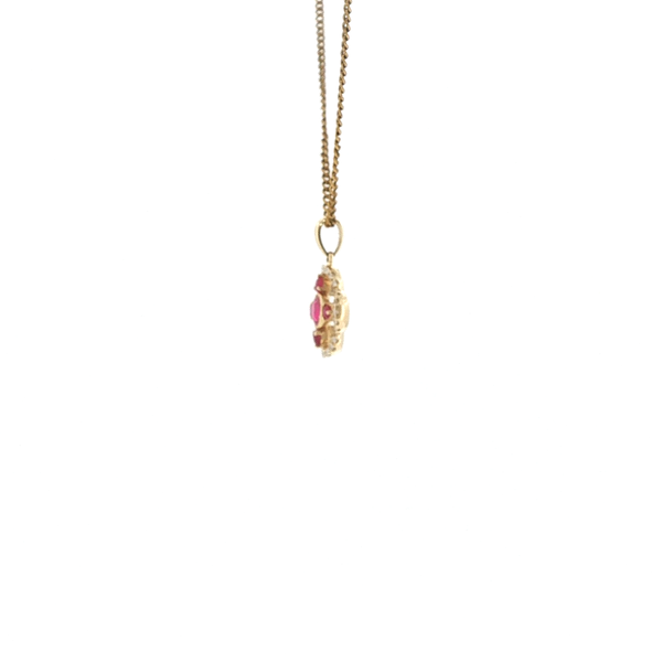 RUBY AND DIAMOND PENDANT Image 3 Lester Martin Dresher, PA