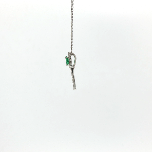 EMERALS AND DIAMOND PENDANT Image 2 Lester Martin Dresher, PA