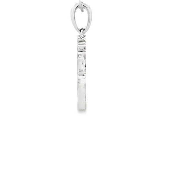 0.12CTW DIAMOND STATE OF ISRAEL AND CUT-OUT OPEN CHAI PEN...