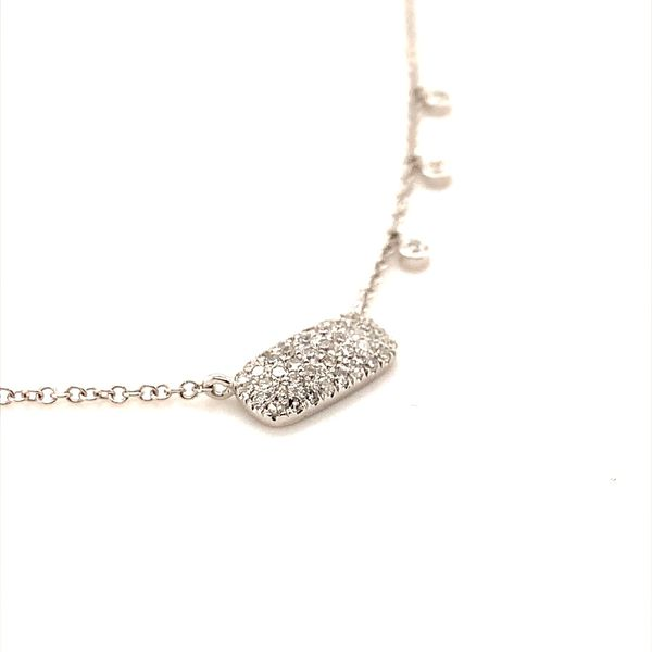 DIAMOND PAVE BAR AND 3 DANGLE NECKLACE Image 3 Lester Martin Dresher, PA