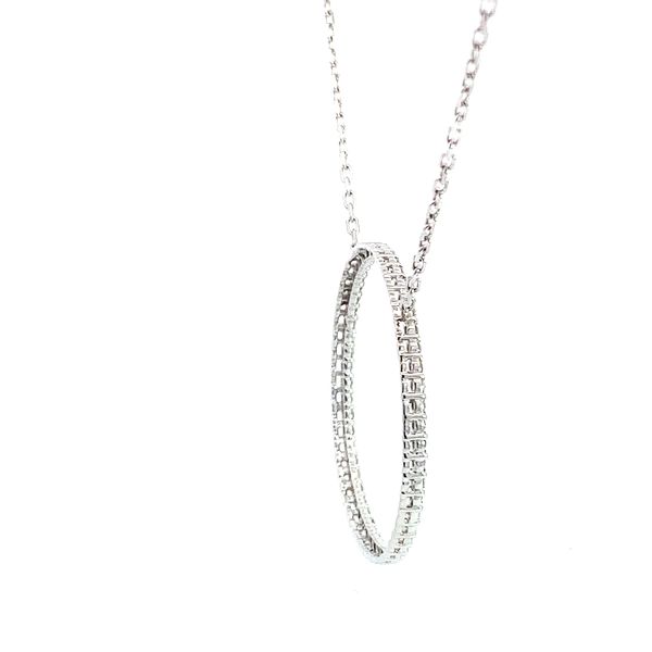 1.00CT OPEN CIRCLE NECKLACE Image 3 Lester Martin Dresher, PA