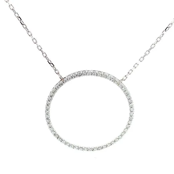 1.00CT OPEN CIRCLE NECKLACE Lester Martin Dresher, PA