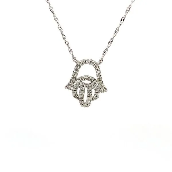 0.30CT DIAMOND HAMSA NECKLACE Lester Martin Dresher, PA