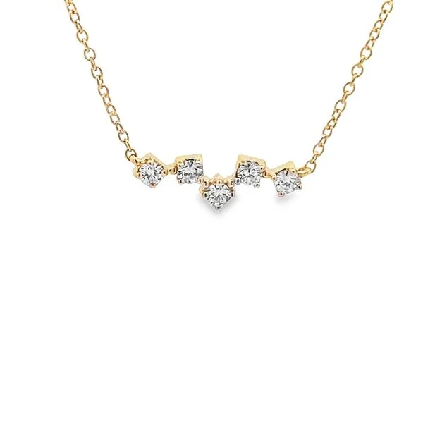 0.18CT DIAMOND ZIG ZAG BAR NECKLACE similar item image