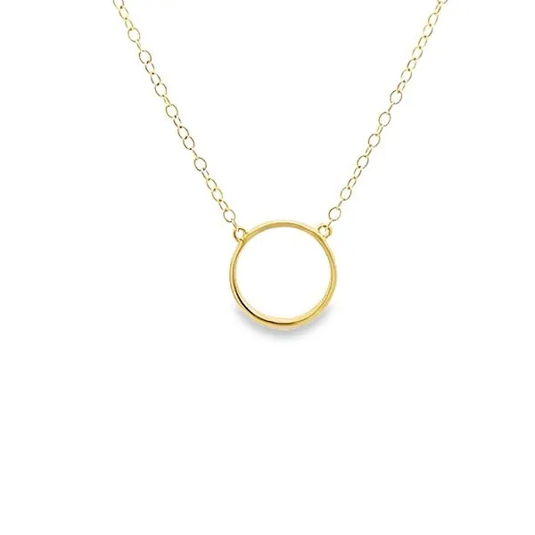 0.05CTW DIAMOND OPEN CIRCLE NECKLACE SET Image 3 Lester Martin Dresher, PA