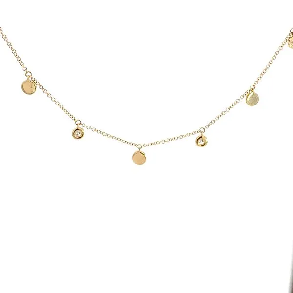 18\ 0.25CT DIAMOND DANGLE NECKLACE