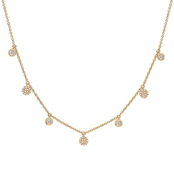 18\ 0.25CT DIAMOND DANGLE NECKLACE