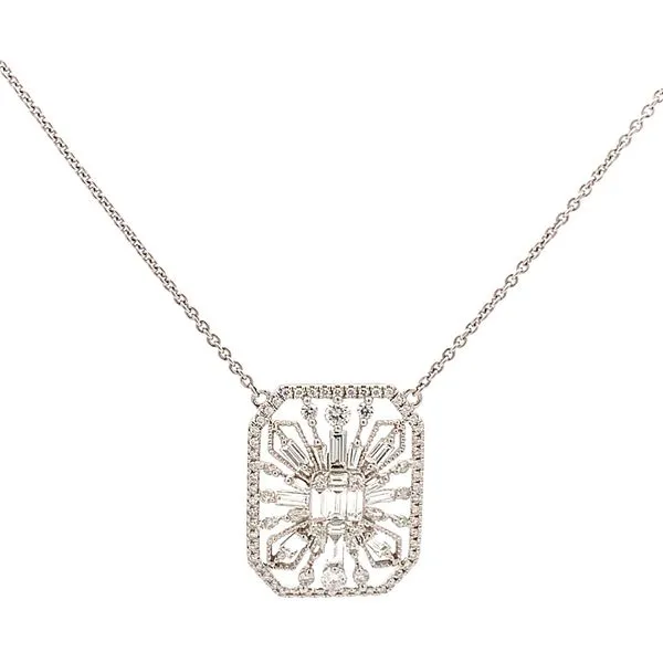 1.68CTW DIAMOND ART DECO DESIGN NECKLACE Lester Martin Dresher, PA