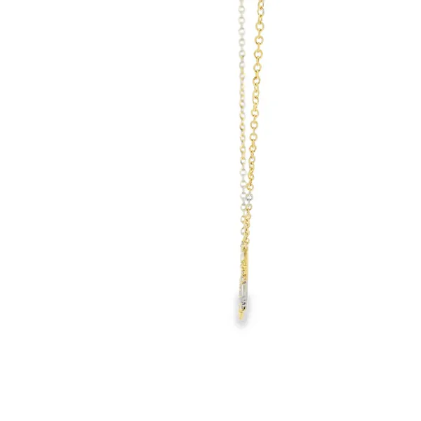 18K YELLOW GOLD 0.30CTW DIAMOND HEXAGON NECKLACE Image 2 Lester Martin Dresher, PA