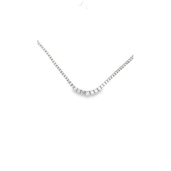 3.00CTW DIAMOND NECKLACE WITH GRADUATED DIAMONDS SET IN 14K WHITE GOLD Lester Martin Dresher, PA